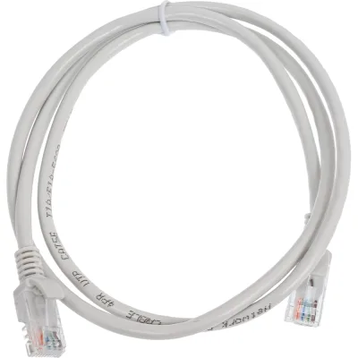 Патч-корд ExeGate UTP-RJ45-RJ45-5e-CU-1M-GY, UTP, cat.5e, 1м, медь, серый 282011