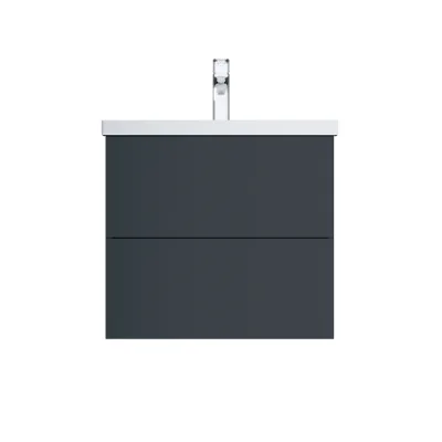 Тумба под раковину AM.PM Gem 70 см подвесная графит матовая (M90FHX06022GM)