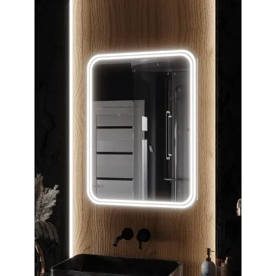 Зеркало-шкаф SANTREK HOME с LED подсветкой, левое, "ГЕРДА" 600x800мм 319290