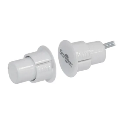 Магнитоконтактный датчик Smartec ST-DM030NCNO-WT НЗ/НР, белый, врезной для металлических дверей smkd0724