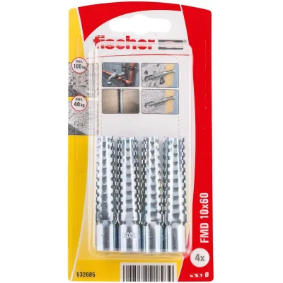 Дюбель распорный fischer металл FMD 10x60 K_4 шт. 532685