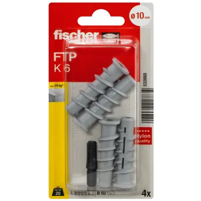 Турбо-дюбель для газобетона fischer FTP K6 4 шт. 532660