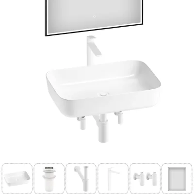 Набор Wellsee 6 в 1 Preen накладная раковина 50x40 см 20218294R