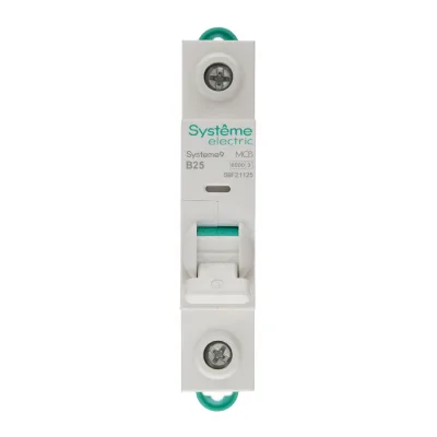 Автоматический выключатель модульный Systeme Electric Systeme9 1P 25А тип B 6 кА 230 В (S9F21125)