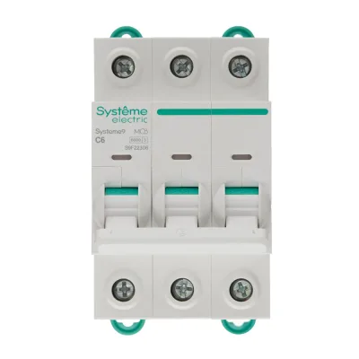 Автоматический выключатель модульный Systeme Electric Systeme9 3P 6А тип C 6 кА 400 В (S9F22306)