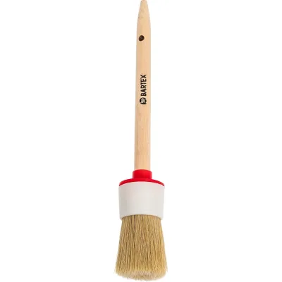 Круглая кисть BARTEX d35 мм, №8, 44 мм, рукоятка дерево 134180