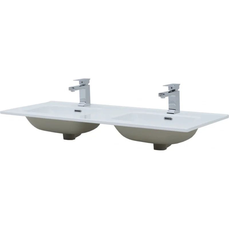 Раковина-столешница Aquanet Flat 120 двойная 00254367