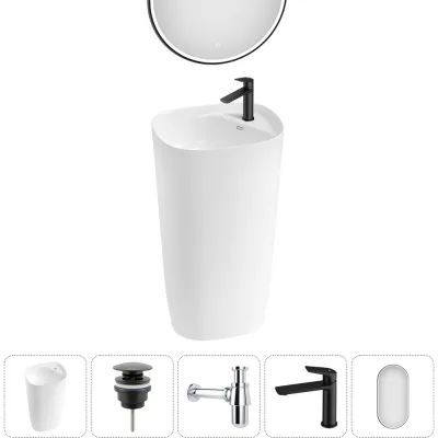 Комплект Wellsee 5 в 1 Lavinia Boho Bathroom Sink напольная раковина 50x45x88,5 см 33 20219402R