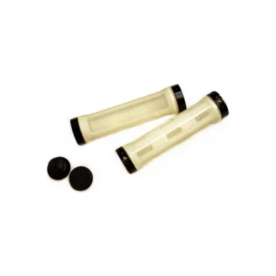 Грипсы JOY KIE MTB HL-G309, 130 мм, с 2 грипстопами, под шестигранник, белые H000008041