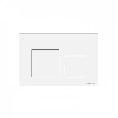 Кнопка смыва Ceramicanova Balance, клавиши Square, цвет белый глянцевый, арт. CN12-002W