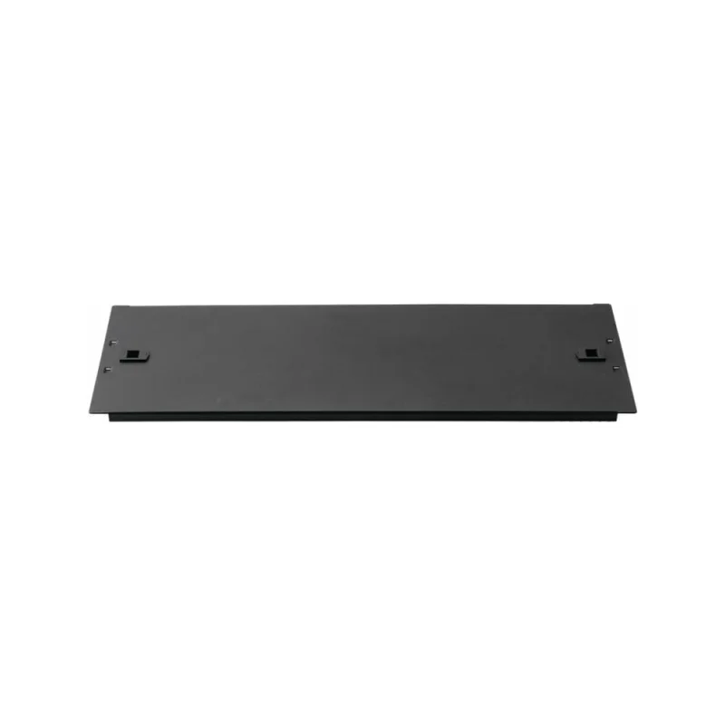 Металлическая фальш-панель LANMASTER 19" 1U, быстросъемная, черная LAN-DC-TLMFP-1U