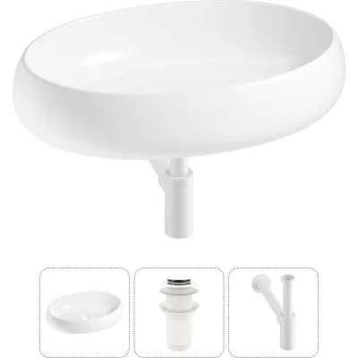 Комплект Wellsee 3 в 1 Lavinia Boho Bathroom Sink накладная раковина 60x40 см 3331109 20215102R