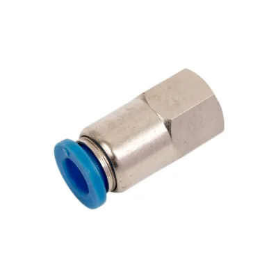 Пневмофитинг цанговый прямой с внутренней резьбой HIMPT PCF 6-М10х1.5 00-00010049