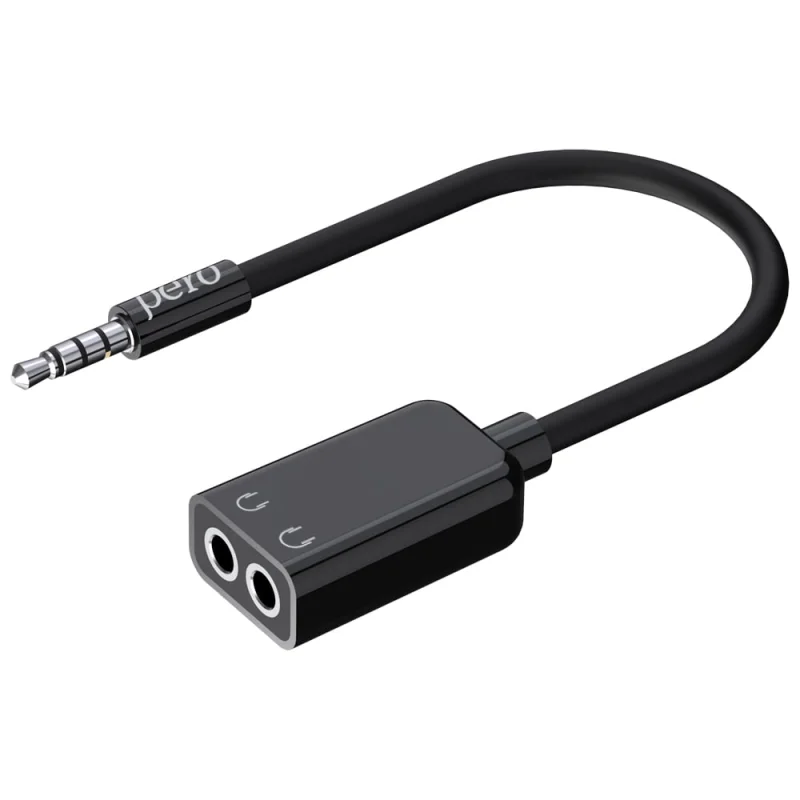 Аудио разветвитель PERO AD06 AUX SPLITTER, черный PRAD06PSBK