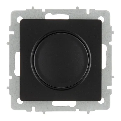 Диммер IEK Brite встраиваемый черный поворотно-нажимной (BR-D20-0600-K02)