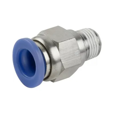 Фитинг цанговый TITAN LOCK прямой, 10 мм, наруж. резьба 3/8, нерж.сталь, тип PC TLP-PC10-03SS