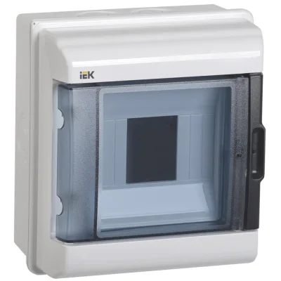 Щит распределительный навесной IEK Krepta 5 КМПн-5 пластиковый IP55 180х162х108 мм прозрачная дверь (MKP72-N3-05-55)