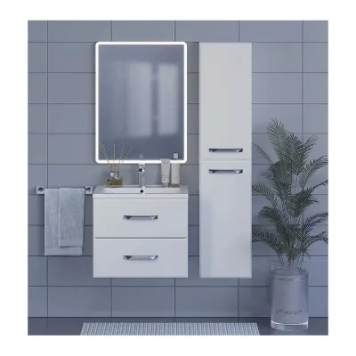 Шкаф-пенал для ванной Uperwood Foster New 36x30x160 см, подвесной, белый PFosterNEWw