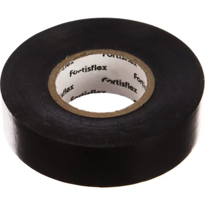 Изолента ПВХ FORTISFLEX 19 ммх0.15 ммх20 м черная 71236