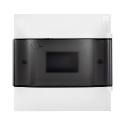 Пластиковый щиток Legrand Practibox S встраиваемый 1x6 Дымчатая дверь 134556
