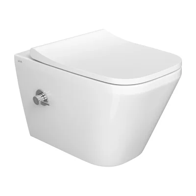 Подвесной унитаз Vitra Integra Square 54 см, безободковый с функцией биде 7082B003-7209