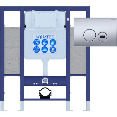 Монтажная рама для подвесного унитаза AQUATEK INSE-0000002.36 Aquatek Sensor SET 1130х950х100 для лиц с ограниченными возможностями + панель смыва KDIS-0000036 00000140396