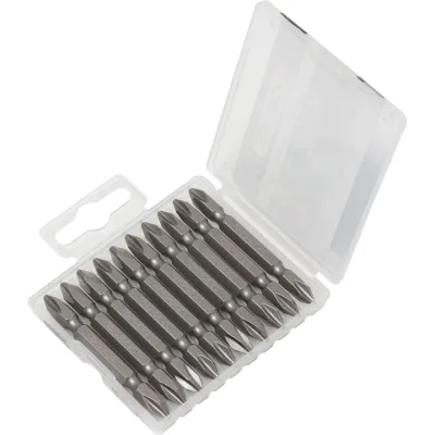Набор бит двухсторонних в пластиковом футляре (10 шт; PH2xPH2; 1/4") Forsage F-2101(19070)