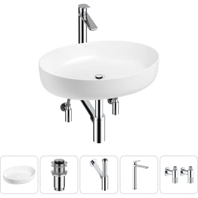 Набор Wellsee 5 в 1 Belle Spa 3.0 накладная раковина 55x41 см 20212673R