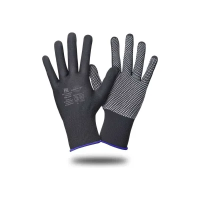 Перчатки Safeprotect НейпМикро-Ч (нейлон+ПВХ-микроточка, черный) р, 8 (M) 133325M