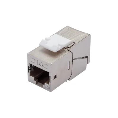 Модуль keystone DKC rj45 cat6 экранированный(stp), 90 градусов, серебристый(форм-фактор s19) RNK6F90TL
