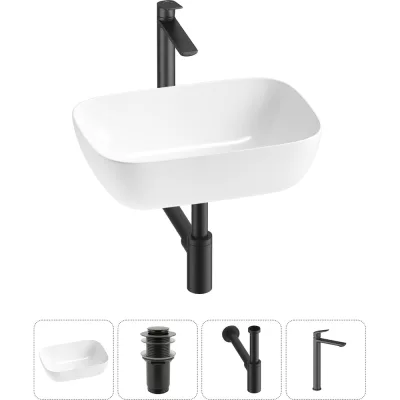 Комплект 4 в 1 Lavinia Boho Bathroom Sink накладная раковина 46x33 см 3331110 20215200R