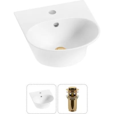 Комплект 2 в 1 Wellsee Lavinia Boho Bathroom Sink накладная/подвесная раковина 34x36 см 20216639R