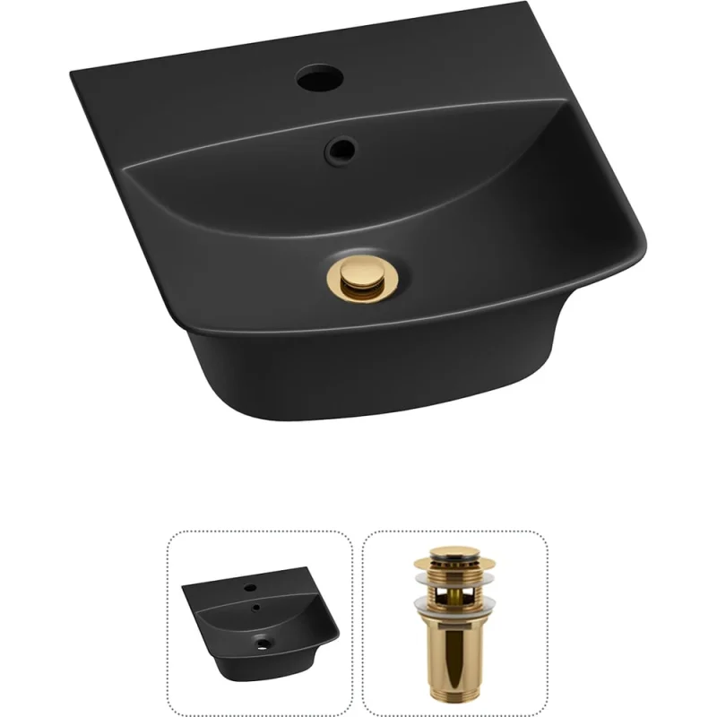 Комплект 2 в 1 Wellsee Bathroom Sink накладная/подвесная раковина 35x36 см, состоит 20216739R