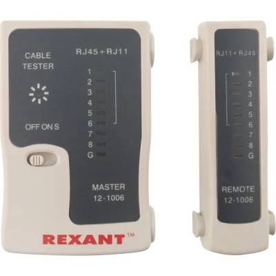 Тестер кабеля RJ-45+RJ-11 HT-C004 TL-468 REXANT 12-1006