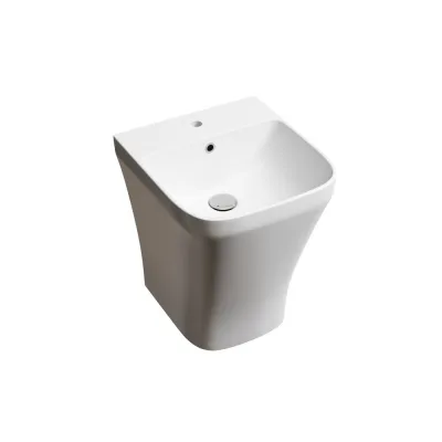 Раковина моноблок подвесная Ceramicanova DION с отверстием под смеситель, со сливом переливом CN6067