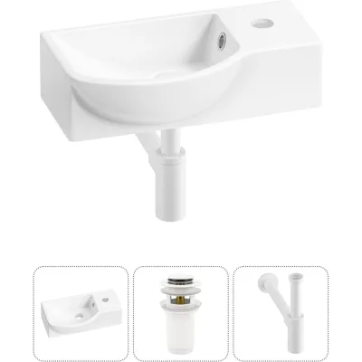 Комплект Wellsee 3 в 1 Lavinia Boho Bathroom Sink накладная/подвесная раковина 40x23 см 20216056R