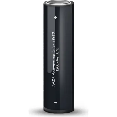 Аккумулятор ФАZА 18650 3.7В Li-Ion 1200мА.ч без платы защиты 5037670