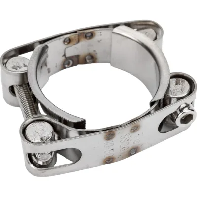 Двухболтовый силовой хомут TITAN LOCK 40-50 мм, нерж. сталь TL40-50DRCSS