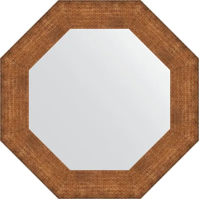 Зеркало EVOFORM в багетной раме - медная кольчуга 88 mm (61x61 cm) 7406