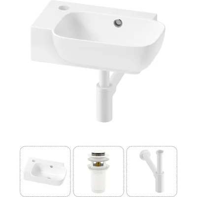 Комплект 3 в 1 Wellsee Bathroom Sink накладная/подвесная раковина 40x24 см, состоит 20216392R
