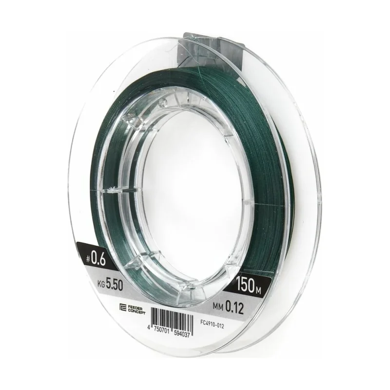 Плетеная леска FEEDER CONCEPT Distance х8 BRAID Dark Green 150/012 FC4910-012