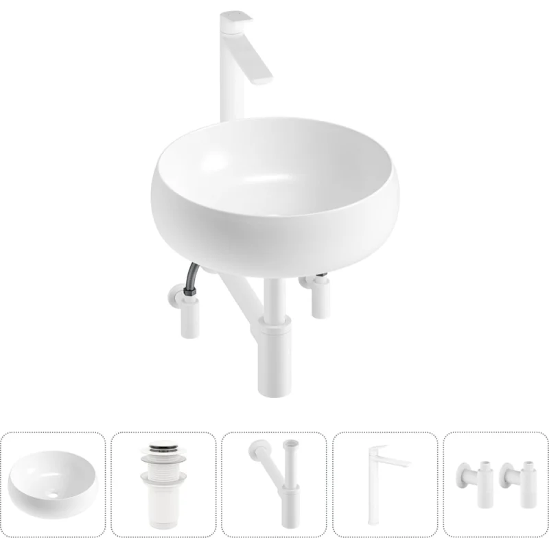 ΠΠΎΠΌΠΏΠ»Π΅ΠΊΡ 5 Π² 1 Wellsee Lavinia Boho Bathroom Sink Π½Π°ΠΊΠ»Π°Π΄Π½Π°Ρ ΡΠ°ΠΊΠΎΠ²ΠΈΠ½Π° 36x36 ΡΠΌ 3331108 20215046R