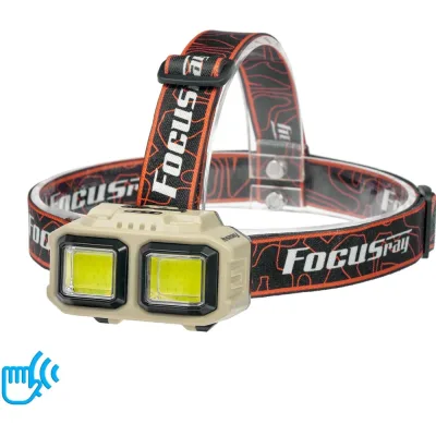 Фонарь Focusray 1330 (Li-ion аккумулятор 18650, индикация заряда, сенсор, USB кабель) 890491