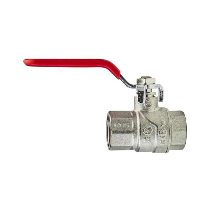 Кран шаровой KROMWELL ручка-рычаг, 1/2" внутренняя - внутренняя резьба KW.282.04