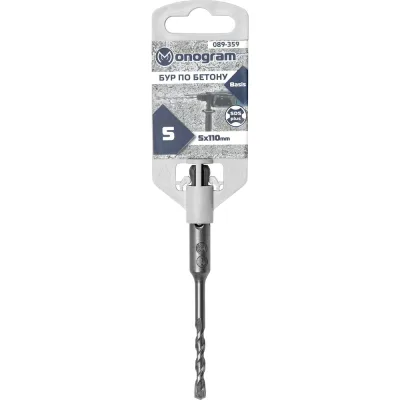 Бур по бетону Basis (5x50х110 мм; SDS-plus) Monogram 089-359