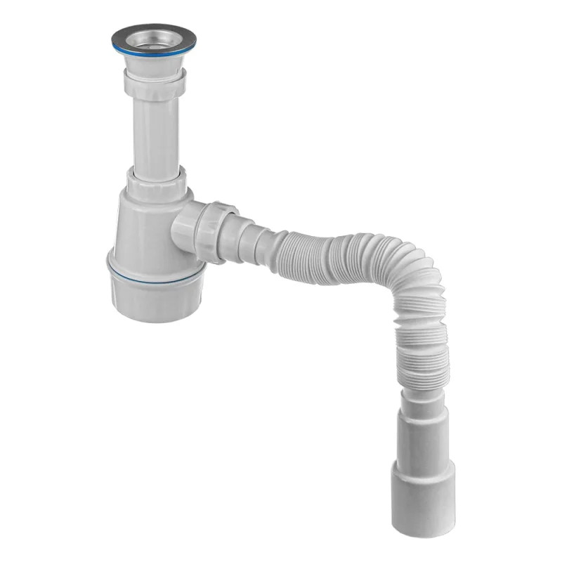 Сифон для кухни MasterProf 1.1/2" х 40 (вып.с нерж.реш.),с г. т. 40 х 32/40/50 ИС.110728