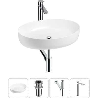 Набор Wellsee 4 в 1 Belle Spa 3.0 накладная раковина 55x41 см 20212669R