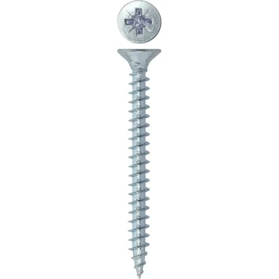 Универсальный саморез Rizzel Pz 5,0x60 белый цинк 2500 шт 00-00464081