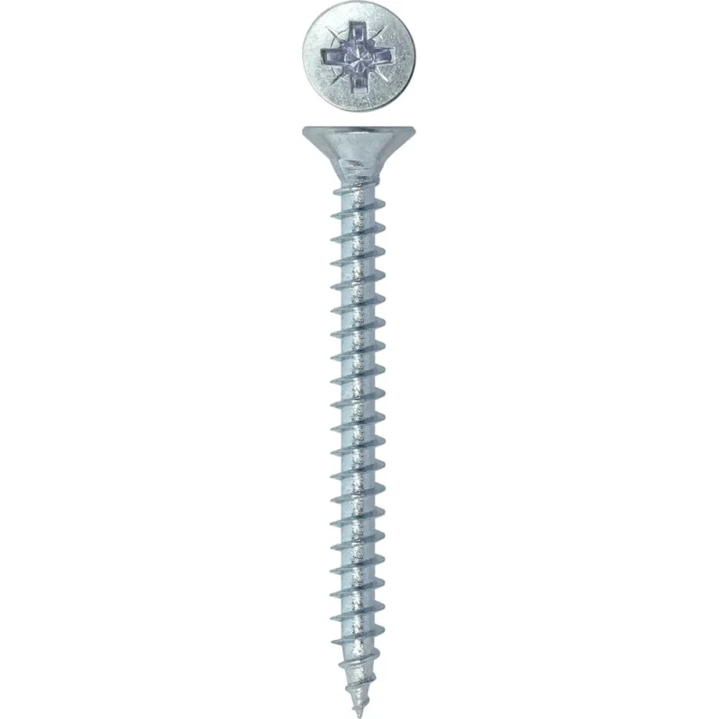 Универсальный саморез Rizzel Pz 5,0x60 белый цинк 2500 шт 00-00464081