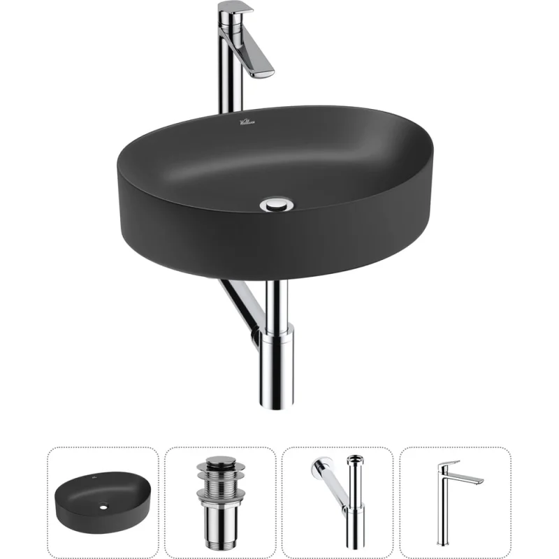 Набор Wellsee 4 в 1 Belle Spa 2.0 накладная раковина 50x38 см 20212599R
